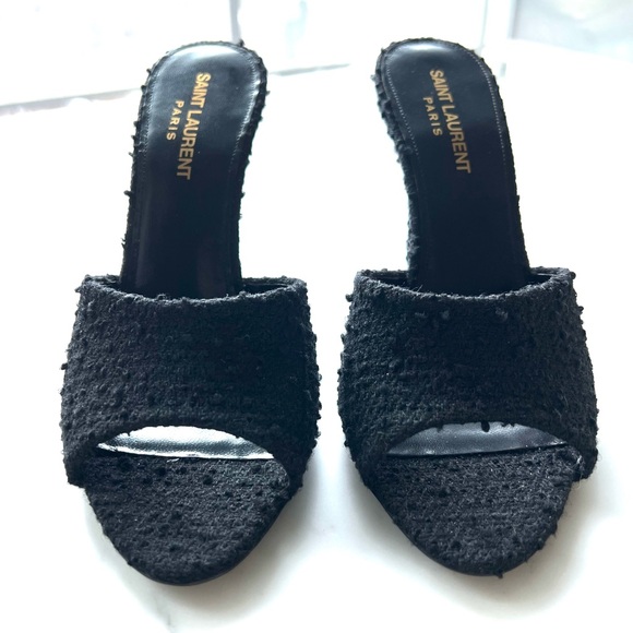 Saint Laurent Boucle Tweed LA 16 Sandals - Picture 3 of 9